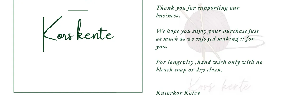Korskente and fabrics banner