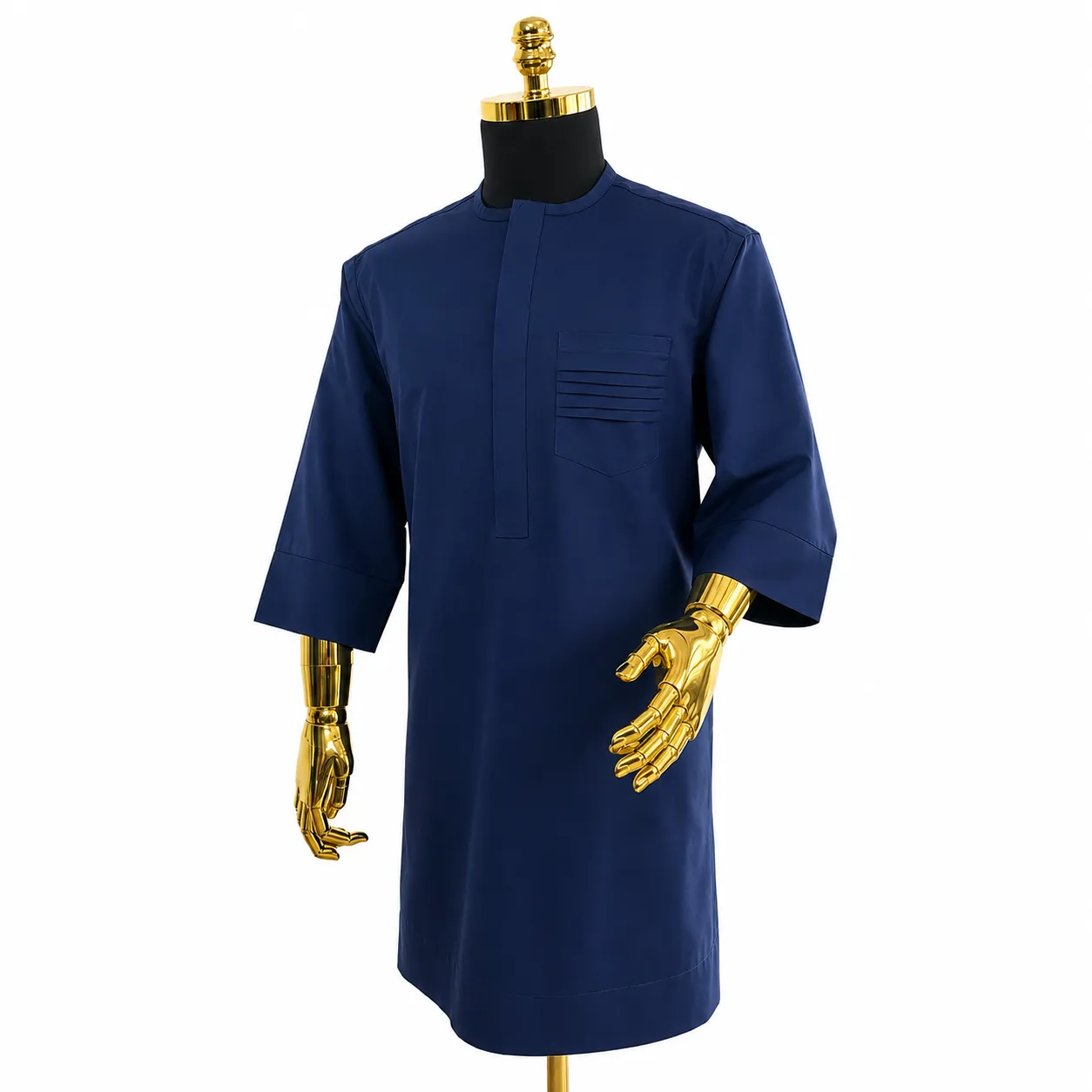 Men's Blue Traditional Kaftan Formal Wear