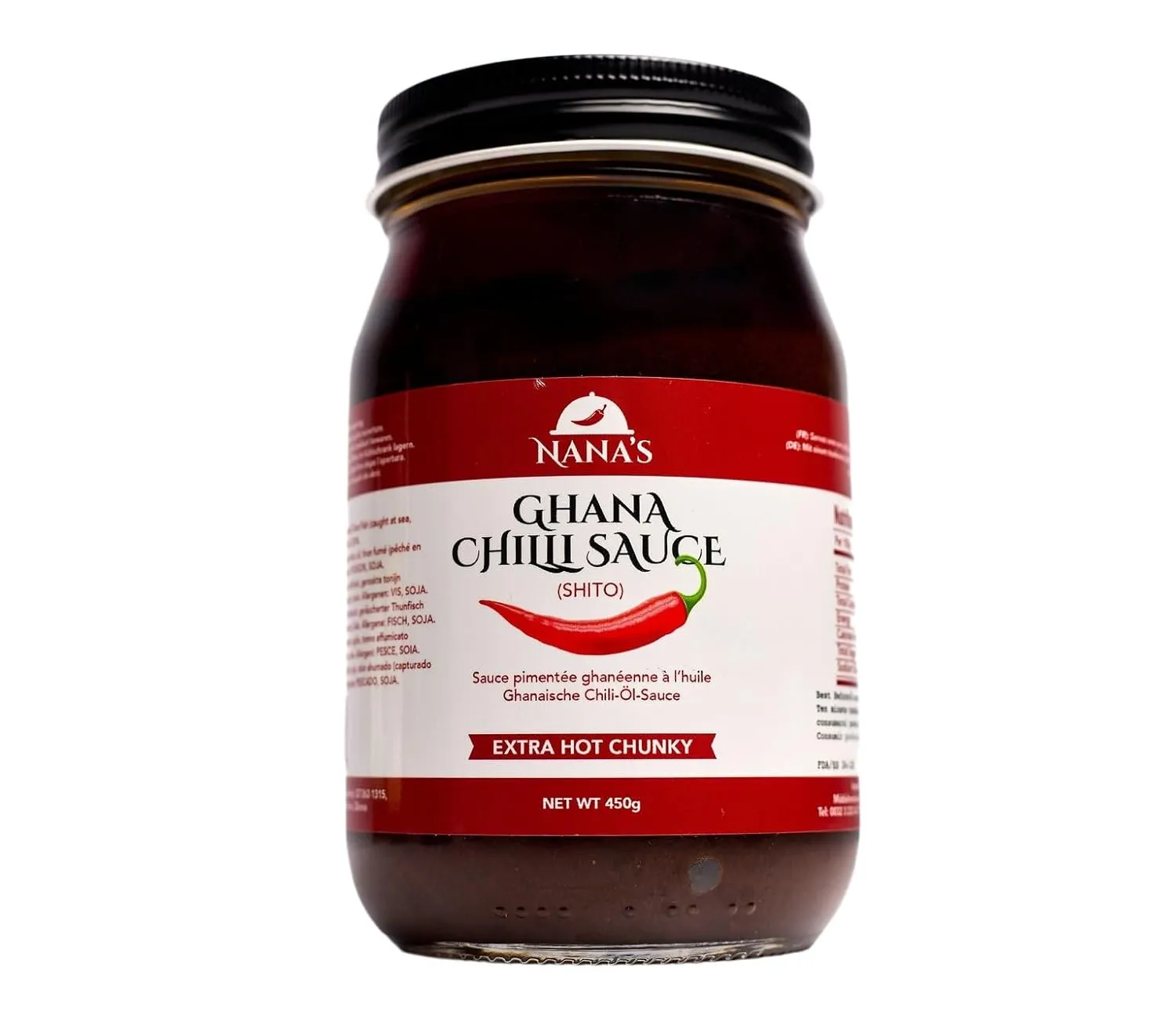 Nana Shito Ghana Chili Sauce - Shito Made with Fresh Chili, Shrimp & Spices, Adds Heat & Flavor to Any Dish