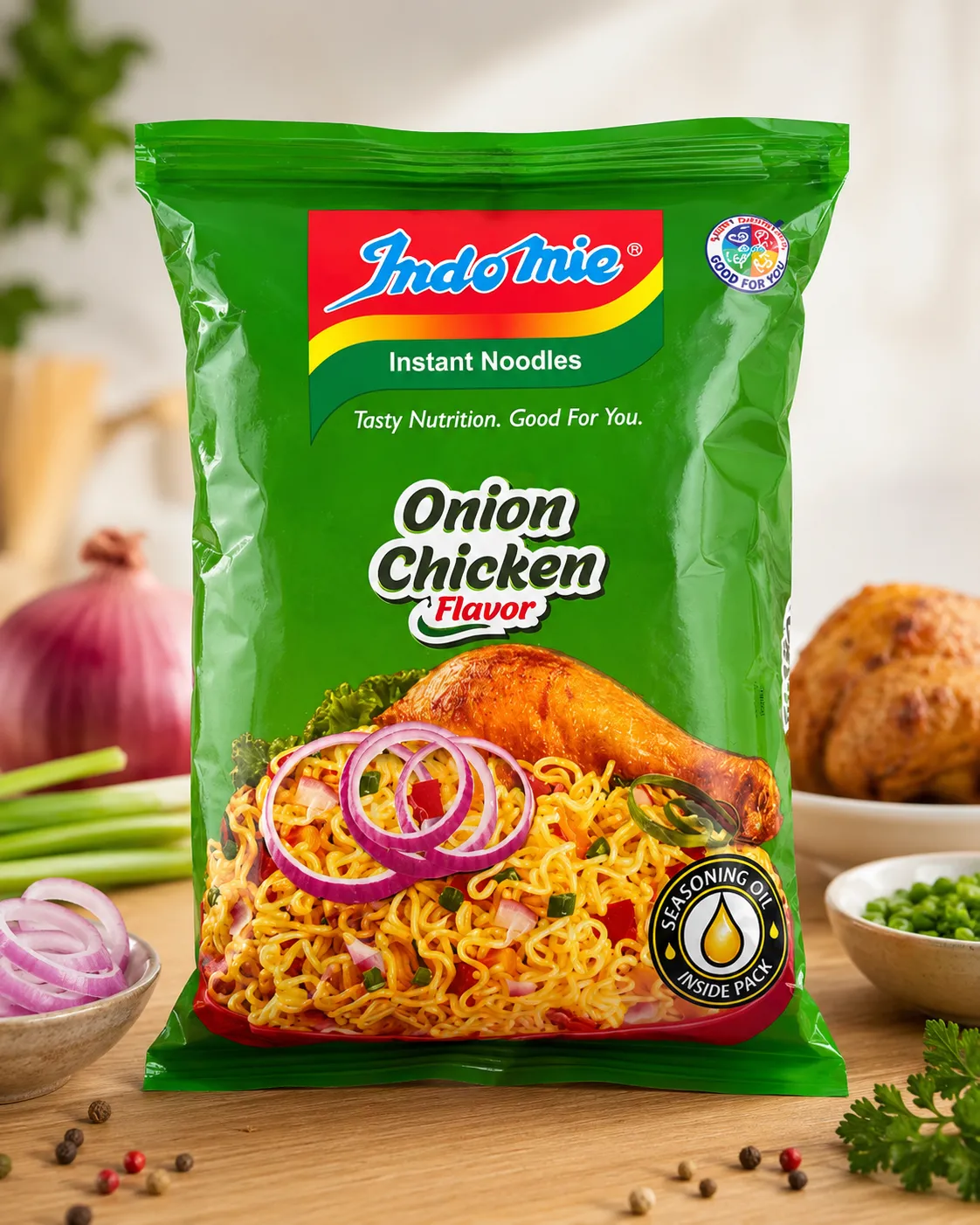 Indomie Noodles | Onion Chicken Flavor | Instant Noodles 70g