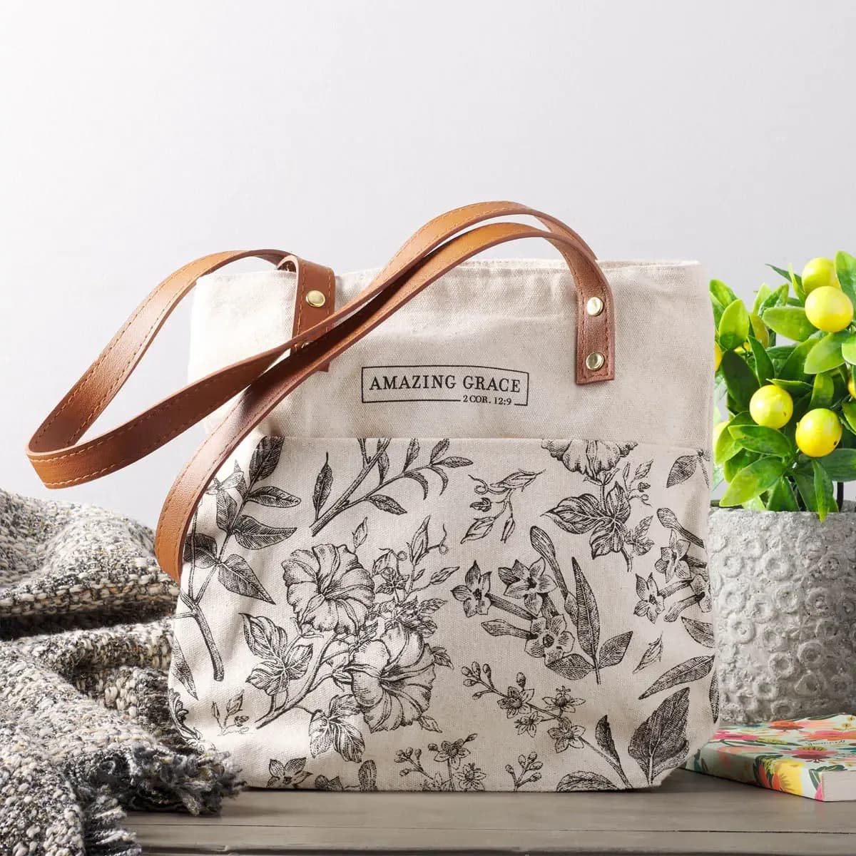 Amazing Grace Canvas Tote Bag